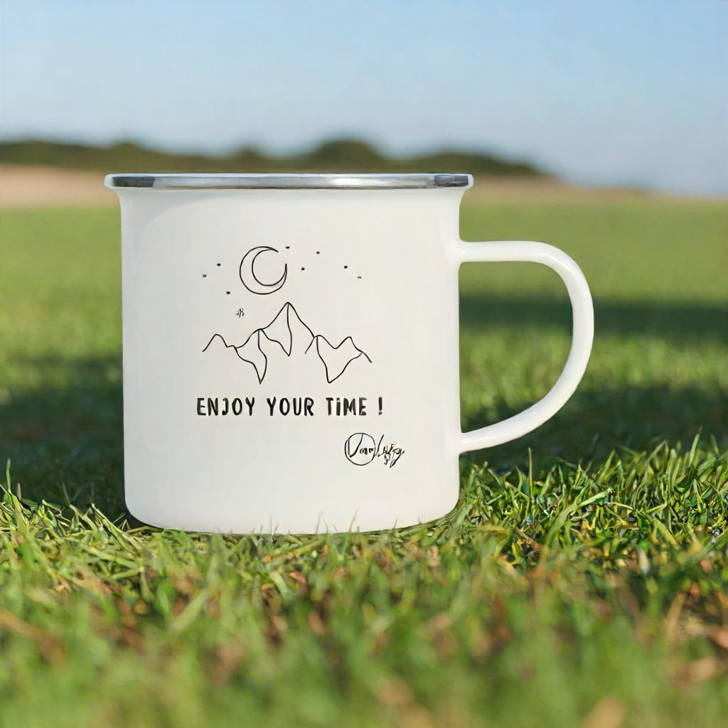 Mug en métal émaillé 300ml - Enjoy