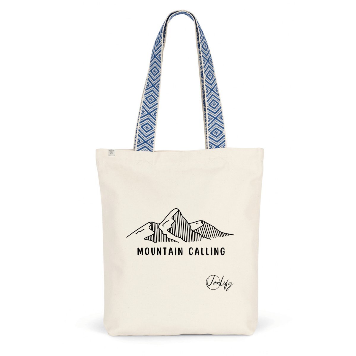 Totebag en coton BIO - Mountain calling