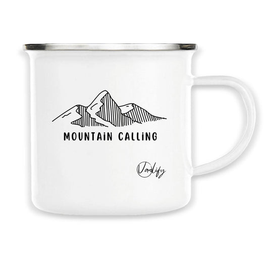 Mug en métal émaillé 300ml - Mountains calling
