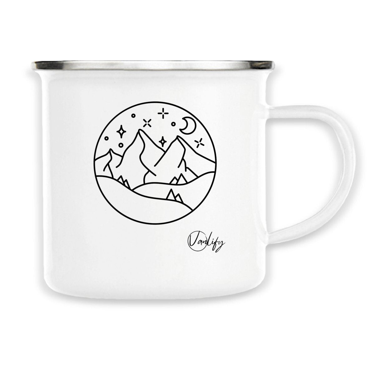 Mug en métal émaillé 300ml - Dream mountains