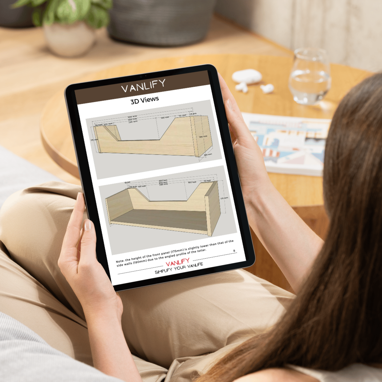Plan PDF fabrication meuble haut en Français et Anglais