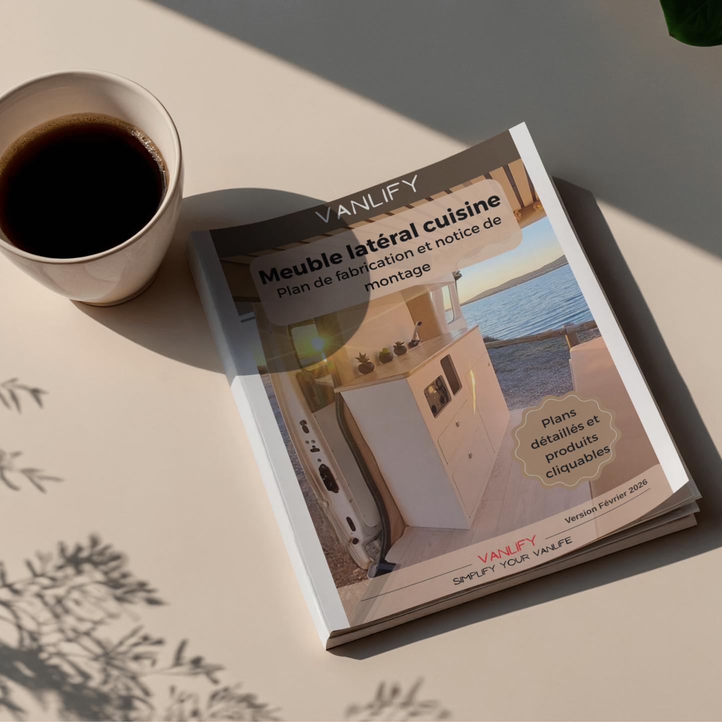 Plan PDF fabrication meuble latéral en Français et Anglais