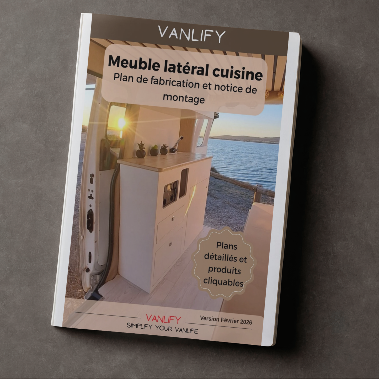 Plan PDF fabrication meuble latéral en Français et Anglais