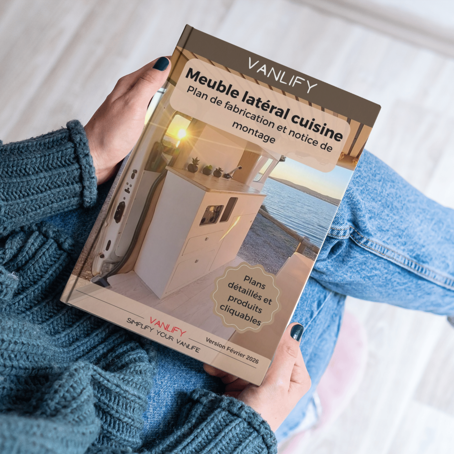 Plan PDF fabrication meuble latéral en Français et Anglais
