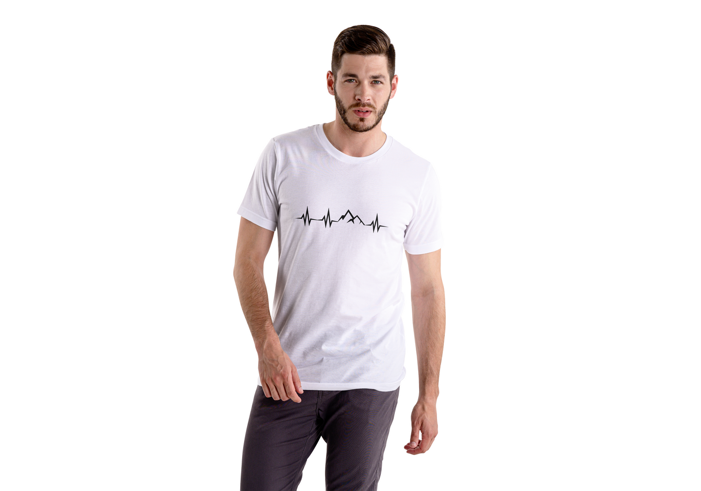 T-shirt unisexe en coton BIO Mountain pulse