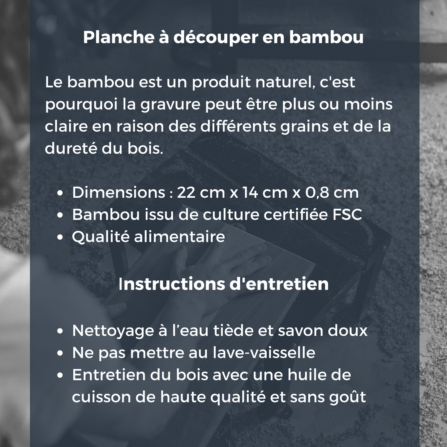 Planche à découper en bambou Old campervan