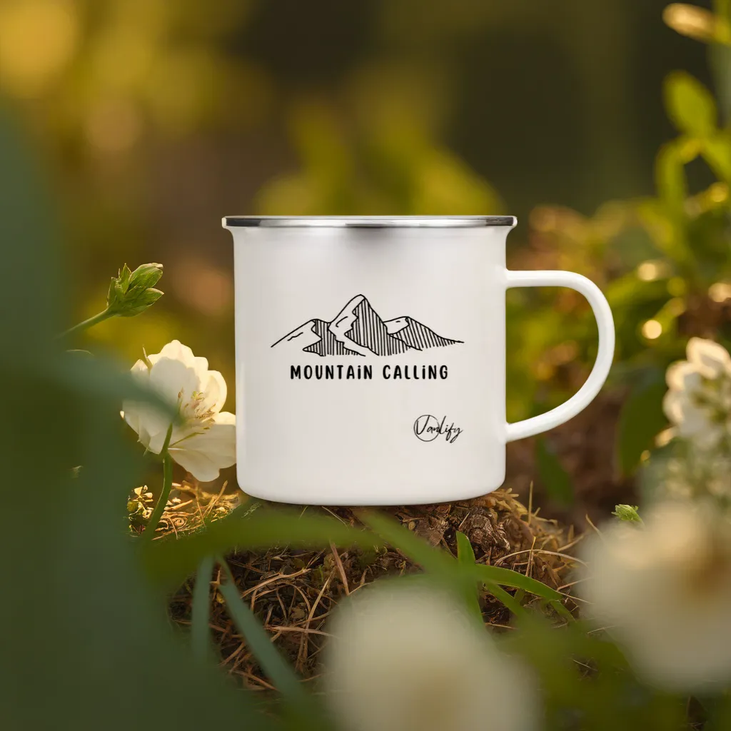 Mug en métal émaillé 300ml - Mountain calling