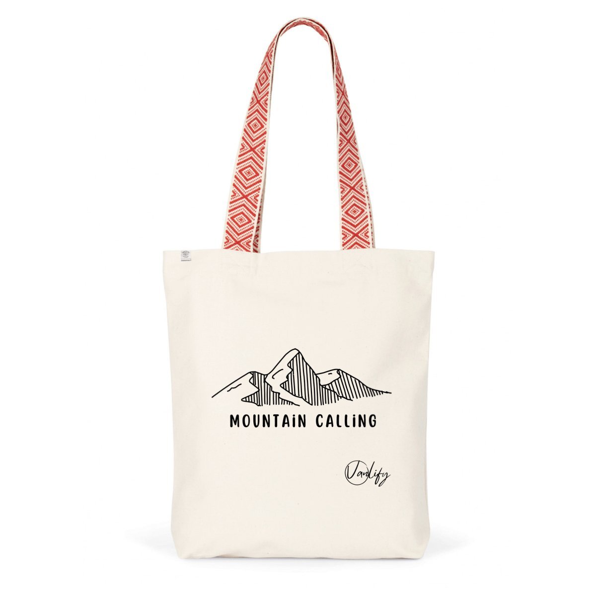 Totebag en coton BIO - Mountain calling